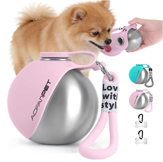 Portable Dog/Cat Water Bottle – Travel Pet Drinking Cup for Outdoor Use